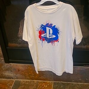 Youth XL Playstation T-shirt white